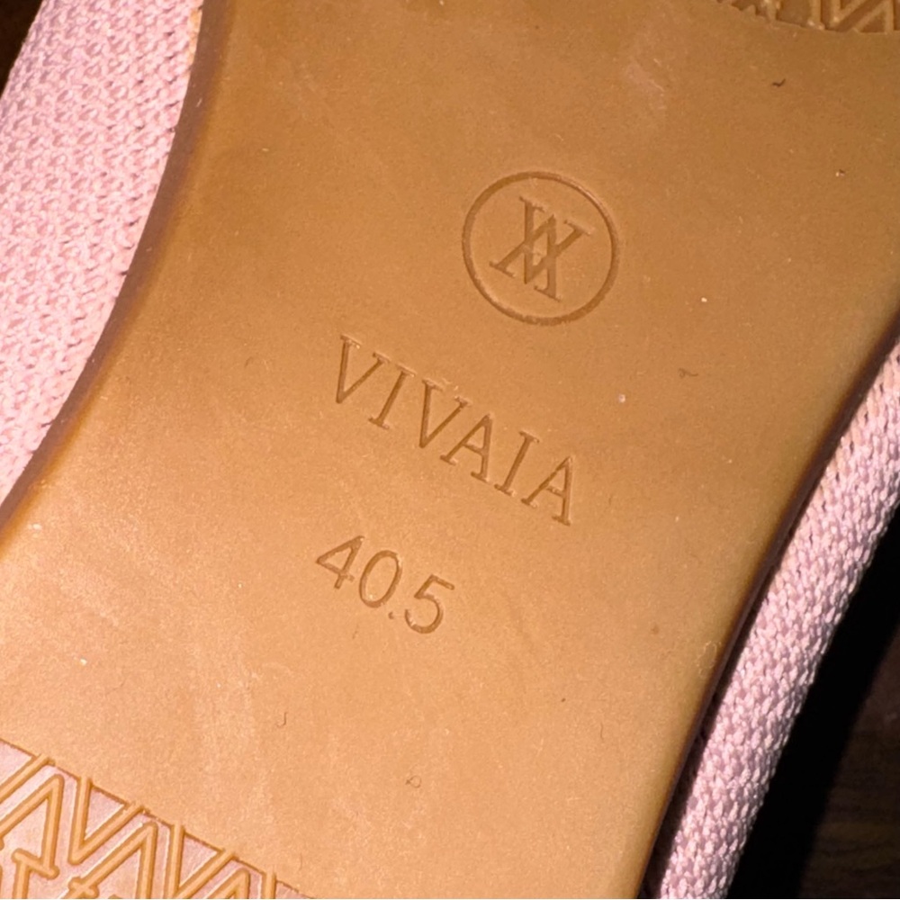 New Vivaia Flats Pink 9.5 Women’s Shoe Knit Casual Luxury - Picture 6 of 7